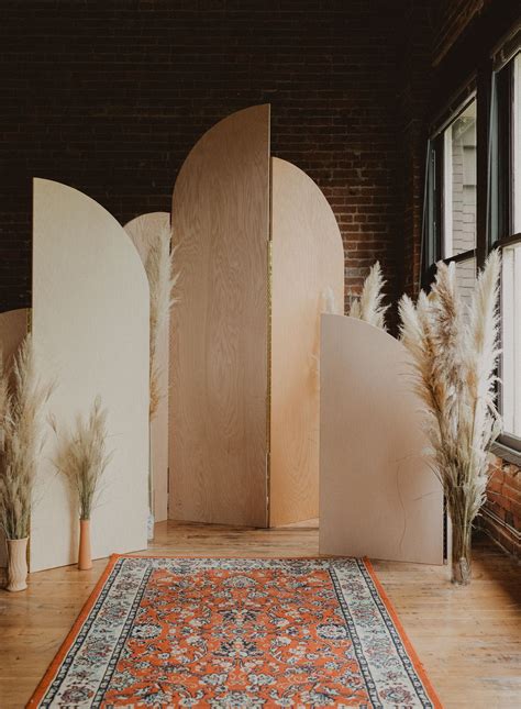 Boho Inspired Wooden Arches For Elopement Backdrop Seattle Shooting