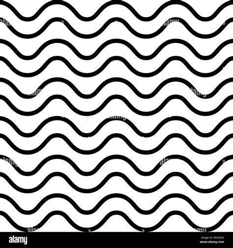 Wave Pattern Black And White