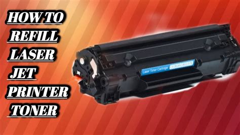 How To Refill Hp Laserjet Printer Toner Youtube