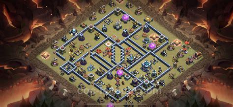 Best Anti 2 Stars War Base Th13 With Link Anti Everything Town Hall