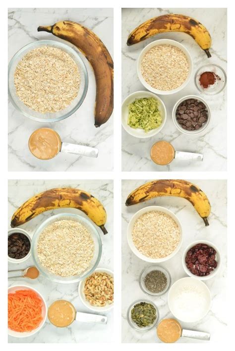 Soft, chewy, and simply the best peanut butter cookies! 3 INGREDIENTS BANANA PEANUT BUTTER COOKIES 4 WAYS, no eggs ...