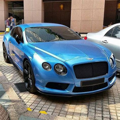 Sky Blue Bentley Continental Gt~ Bentley Rolls Royce Bentley