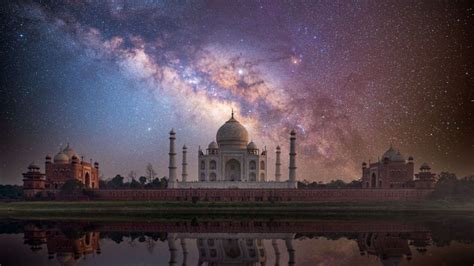 Taj Mahal Wallpaper 4k Unesco World Heritage Site Agra