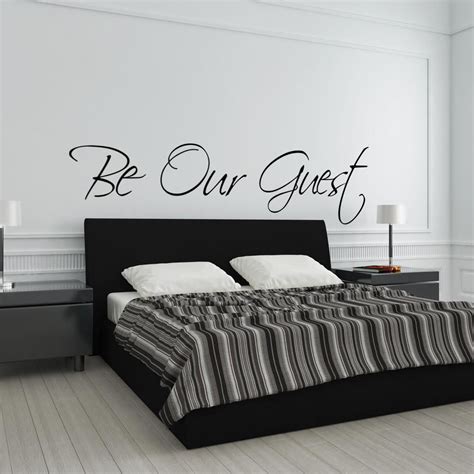 Be Our Guest Wall Decal Guest Room Quote Guest Room Decor Guest