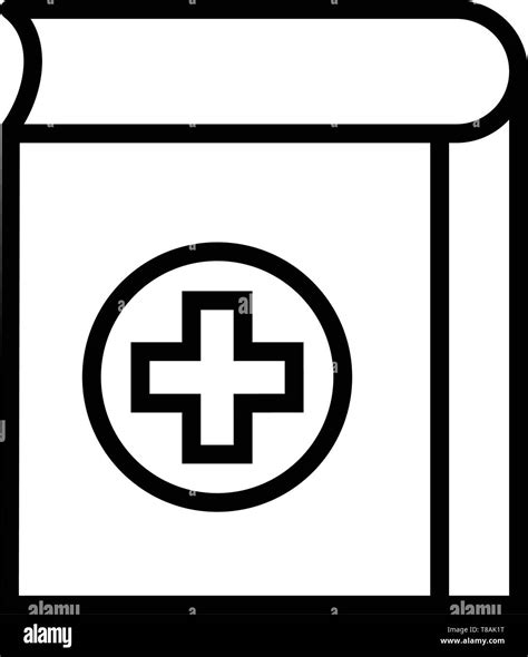 Health And Medical Book Icon Vector Medical Book Icon For Health