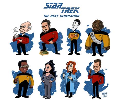 The Crew Of Star Trek Tng Fan Art Imgur Star Trek Artwork Star