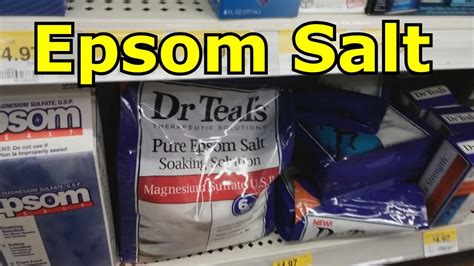 Epsom salt, is not actually salt but a naturally occurring pure mineral compound of magnesium and sulfate. Where to buy Epsom Salt at Walmart - YouTube