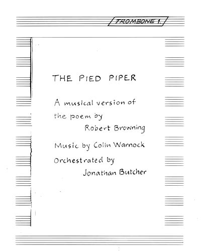 The Pied Piper Trombone 1 Sheet Music By Colin Warnock Nkoda Free 7