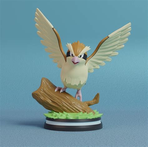 Stl File Pokemon Pidgey Pidgeotto And Pidgeot Figure 🐉・3d Print