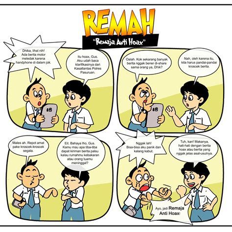 Strip Komik Remah Remaja Anti Hoax
