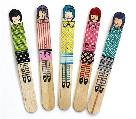 Craft Stick Dolls Dabbles And Babbles