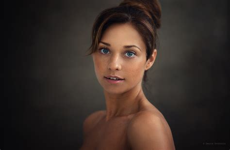 Women Model Face Bare Shoulders Portrait Wallpapers Hd Desktop Hot