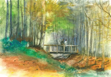 Painting Artworks Forest Watercolour Watercolour Painting Pastel