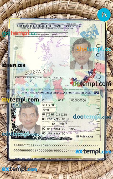 Sample Switzerland Passport Psd Files Scan And Photo Look Templates 2