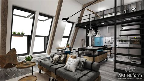 2 Industrial Apartment Interior Design That Will Inspiring