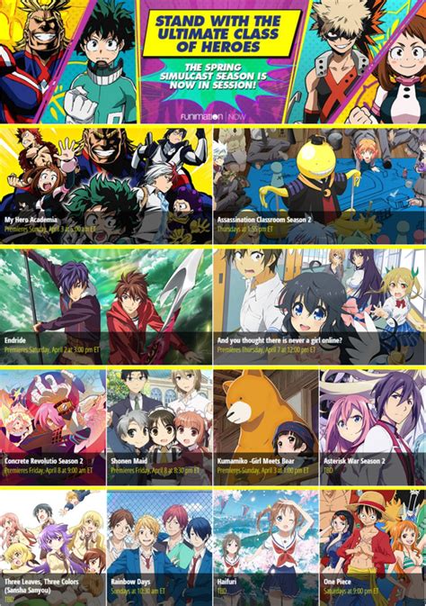 Crunchyroll Funimation Announces Spring Streaming Line Up