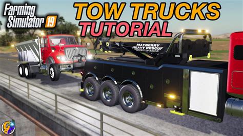 HOW TO USE TOW TRUCKS IN FS19 Attach Hook Tow Bar Tutorial FARMING