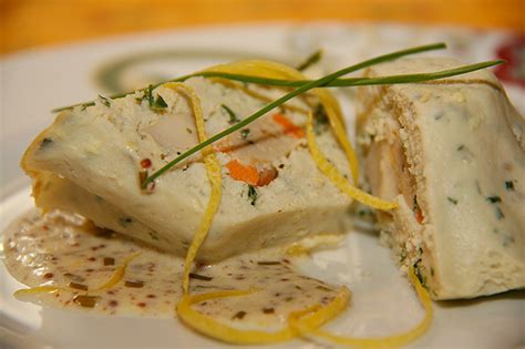 Terrines can be made of minced meat such as game or poultry, or seafood or vegetables. Terrine de poisson aux coquilles St-Jacques - La Cuisine ...