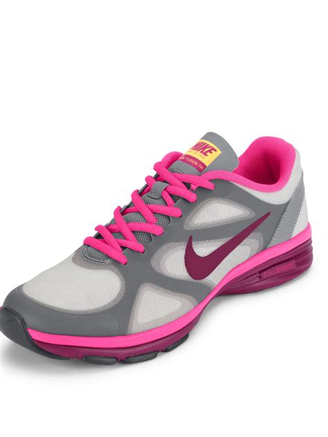Nike Nike Dual Fusion Tr Ladies Gym Trainers In Pink For Men Greypink