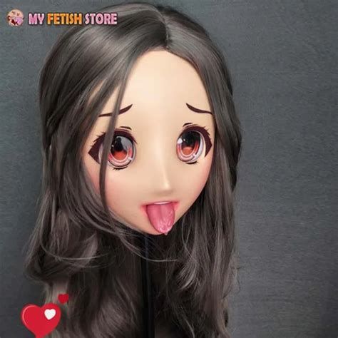 Oliva 4female Sweet Girl Resin Half Head Kigurumi Cartoon Mask Cosplay Japanese Anime Role