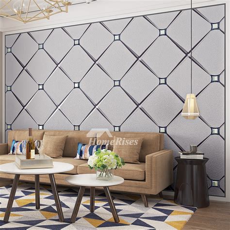 Rhinestone 3d Wallpaper Background Wallpaper Design Home Decor Living Room