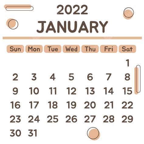 January Calendar Vector Design Images January 2022 Calendar Is Soft