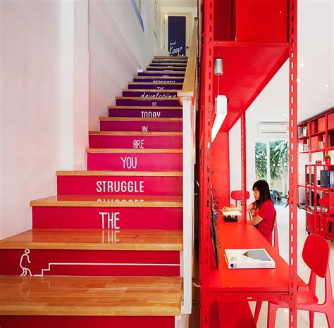 Brightly Colored Co Working Office Commercial Interior Design