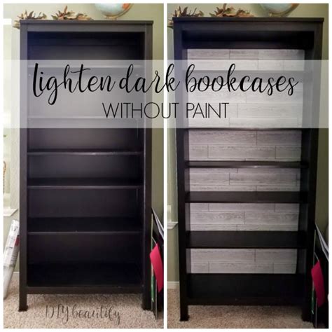 How To Lighten Bookcases Without Paint Diy Beautify Creating Beauty