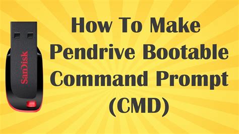 How To Make Pen Drive Bootable With Command Prompt Youtube
