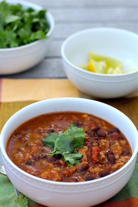 Slow Cooker Turkey Chili Karen S Kitchen Stories