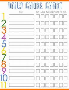 Printable Chore Charts For Adults Get Your Hands On Amazing Free