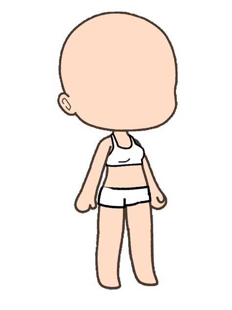 Gacha Life Body With Eyes And Mouth And Hair Pin On Gacha Life People