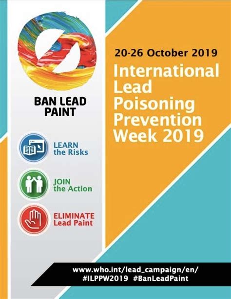 Poster International Lead Poisoning Prevention Week 2019 Pahowho