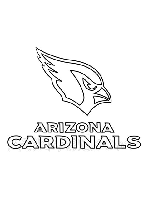 Free Printable Arizona Cardinals Coloring Pages Pdf Ideas