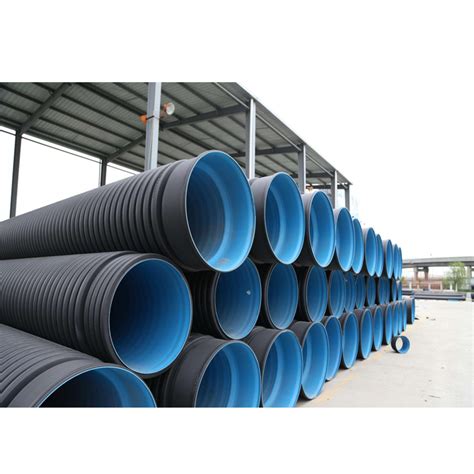 China 12 Inch 300mm Corrugated Pipe Sn8 Double Wall Pe