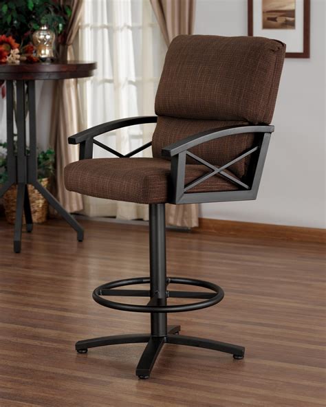 Comfy Counter Height Swivel Bar Stools With Arms Goodworksfurniture