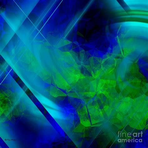 Blue And Green Abstract Digital Art By Haya Matorin Fine Art America