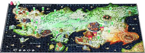 This puzzle guides players through the assembly. 4D Cityscape Game of Thrones Puzzle: Essos - Westfield Comics