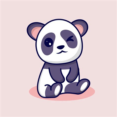 Cute Panda With Cute Smile 2939338 Vector Art At Vecteezy