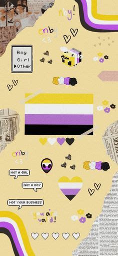 23 Non Binary Wallpapers Ideas Non Binary Wallpaper Lgbt Pride Art