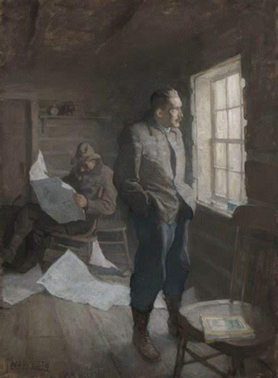Wyeth, was an american artist and illustrator. Newell Convers Wyeth (1882-1945) , "There fell a long ...