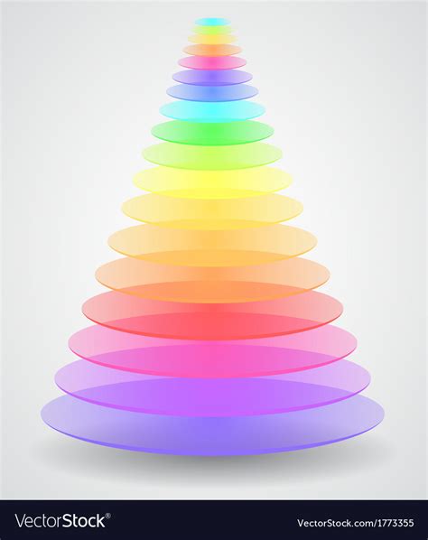 Color Pyramid Royalty Free Vector Image Vectorstock