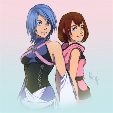 Aqua And Kairi By Iceartz R Kingdomhearts