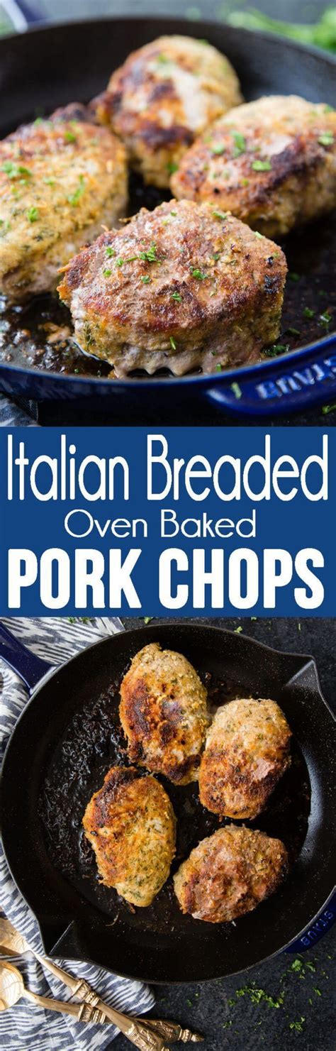 Italian Breaded Baked Pork Chops Easy Peasy Meals