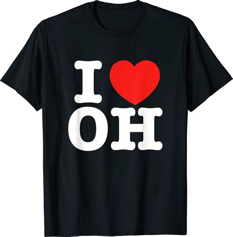I Heart Ohio Oh Love T Shirt Clothing