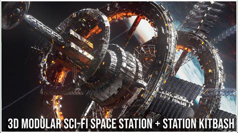 Artstation Modular Sci Fi Space Station And Space Station Kitbash