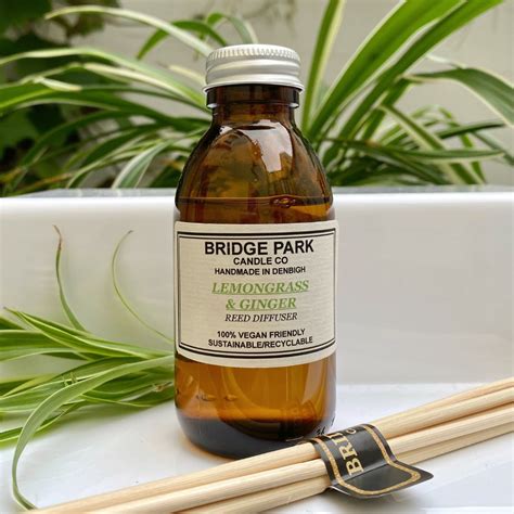 Lemongrass And Ginger Reed Diffuser Bridge Park Candle Company