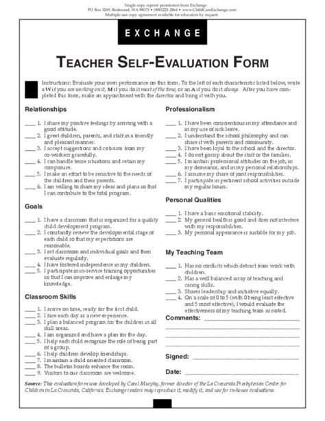 • well versed in managing busy. Teacher Evaluation Forms | Teacher evaluation, Teacher ...
