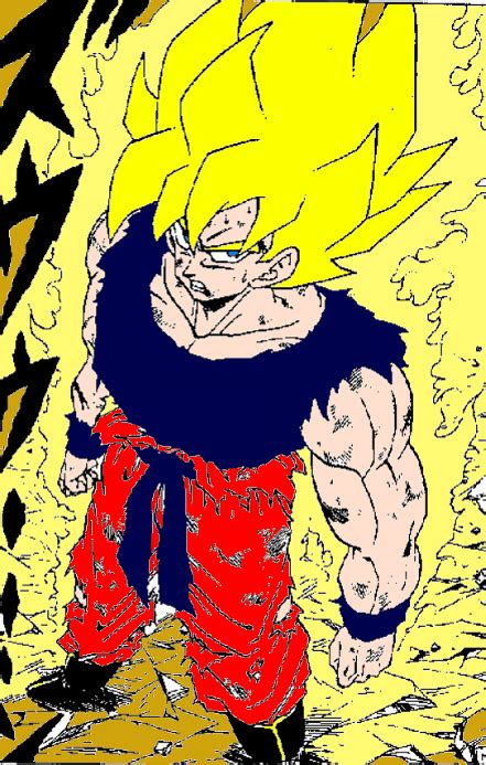 Super Saiyan 1 Son Goku Manga Version By Ultimatessjsongokou4 On Deviantart