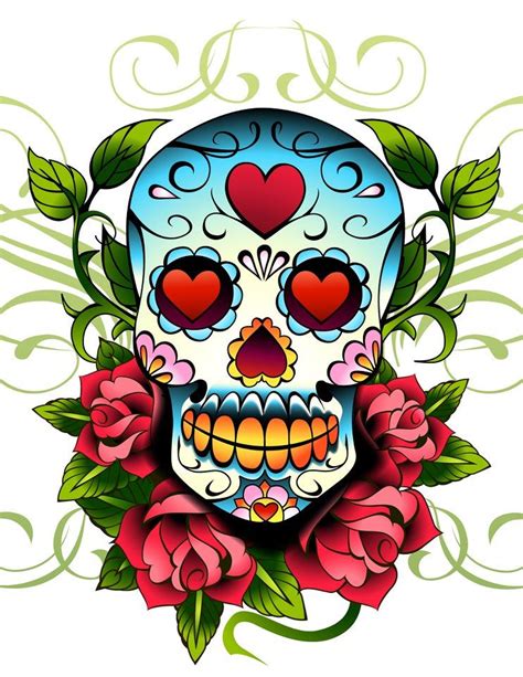 Valentine Sugar Skull Dia De Los Muertos And Sugar Skulls Pinterest